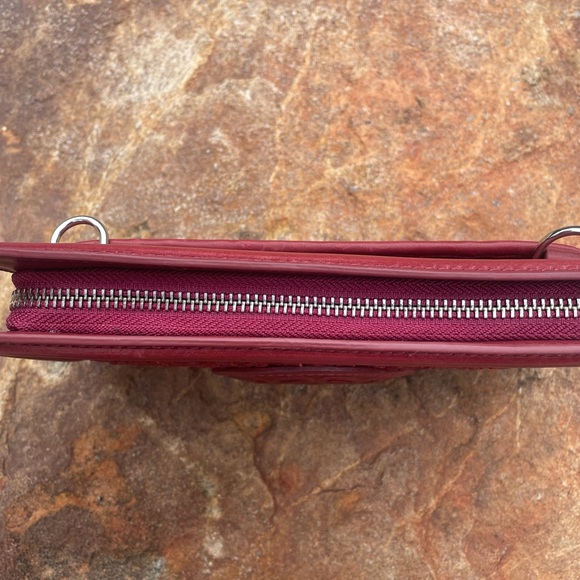 NEW! Brighton Ferrara Montecito Large Zip Woven Leather Wallet w/Strap - Picture 3 of 8